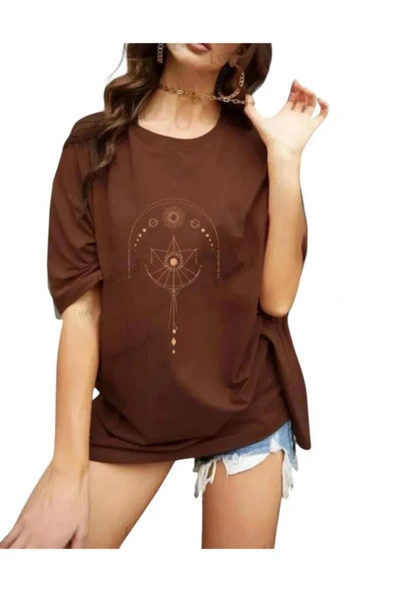 KOZİA OUTDOORS malkoçbey terazi baskılı oversize unisex basic t-şihirt ürün görseli 1