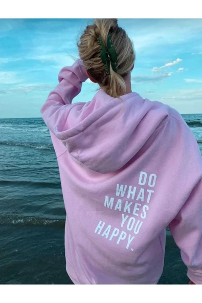 KOZİA OUTDOORS baskılı kapüşonlu unisex oversize sweatşhirt ürün görseli 1