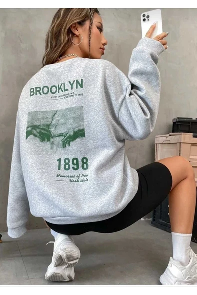 KOZİA OUTDOORS baskılı oyaka  unisex oversize sweatşhirt ürün görseli 1