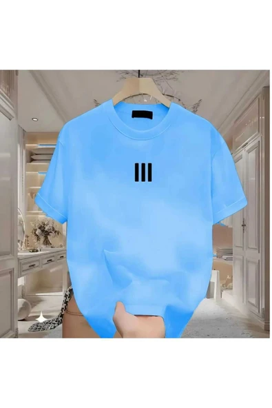 KOZİA OUTDOORS MALOÇBEY 3 çizgi baskılı oversize unisex basic o yaka t-şhirt ürün görseli 1