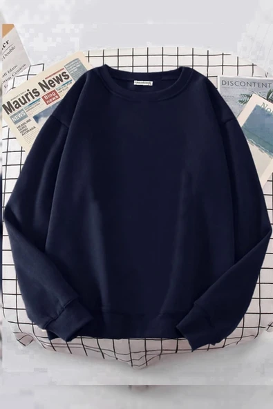blackbonds unisex siyah sweatshirt oversize - Resim 4