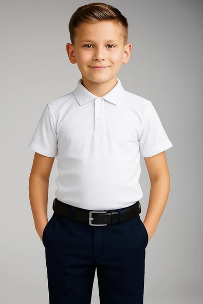 UNCİA OUTDOORS kız erkek çocuk polo yaka tişört 6-13 yaş ürün görseli 1