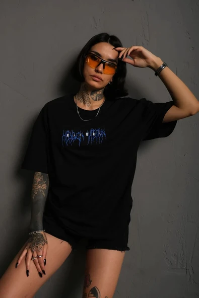 Pasage Biblolu Adam Baskılı Oversize Tshirt - Resim 4