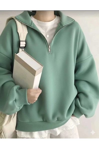 blackbonds unisex siyah sweatshirt oversize - Resim 9