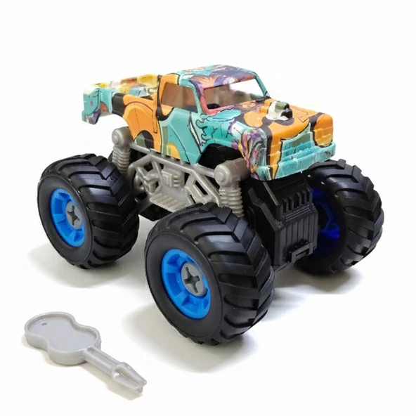 Monster Truck Sök Tak Grafitti Sürtmeli Master Araba Yeşil ürün görseli 1