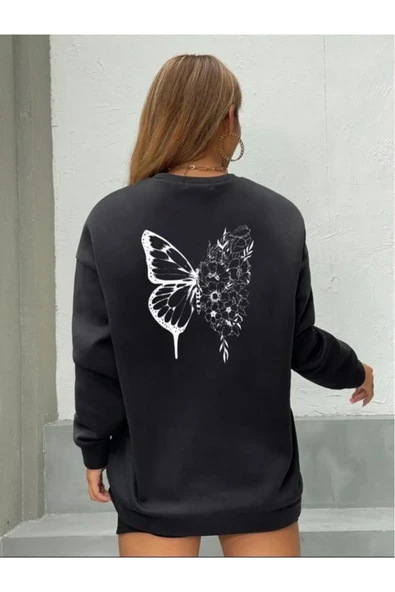 Vengeance Outlet BİSİKLET YAKA SWEAT TSHİRT PUSULA BASKILI ürün görseli 1