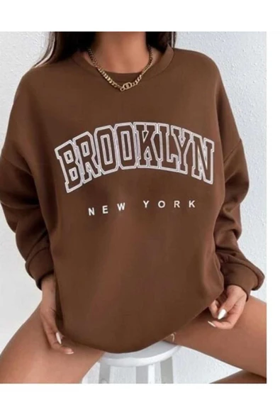 KOZİA OUTDOORS malkoçbey o yaka baskılı oversize unisex sweatşhirt ürün görseli 1