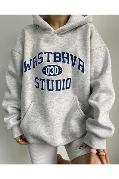 Garalio GARALİOClothıng Baskılı Unisex Kanguru Cepli Kapüşonlu Sweatshirt ürün görseli 1