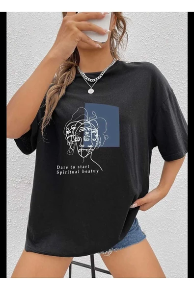 KOZİA OUTDOORS vengeance baskılı oversize unisex t-şhirt ürün görseli 1