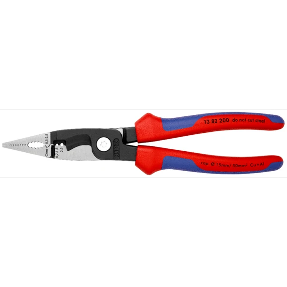KNIPEX Çok Fonksiyonlu Kombine Elektrikçi Pense 200 mm (1382200) ürün görseli 1