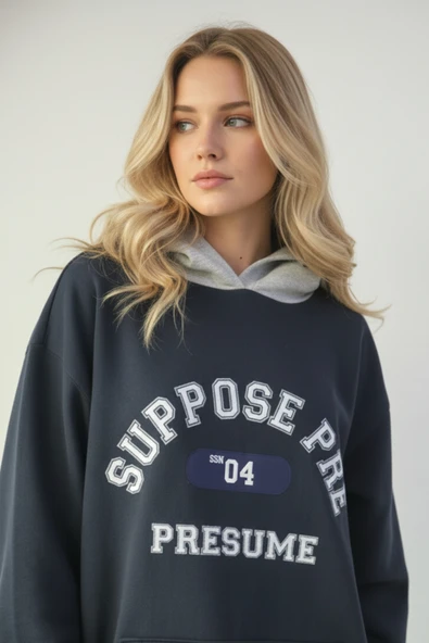 UNCİA OUTDOORS vengeance Suppose Baskılı Oversize Sweatshirt ürün görseli 1