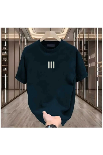 KOZİA OUTDOORS MALOÇBEY 3 çizgi baskılı oversize unisex basic o yaka t-şhirt ürün görseli 1