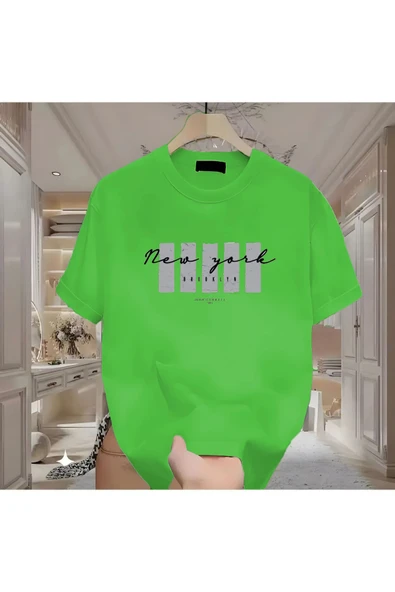 BİKOMBİNE New York X Baskılı Beyaz Tshirt ürün görseli 1