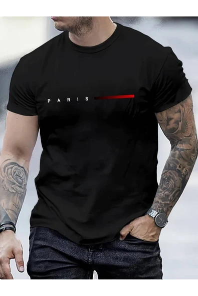 kenoger Unisex Oversize Fit Bisiklet Yaka Creative Yazı Baskılı Tişört ürün görseli 1