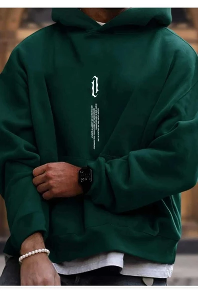 KOZİA OUTDOORS KAPÜŞONLU OVERSİZE UNİSEX SWEATŞHİRT ürün görseli 1