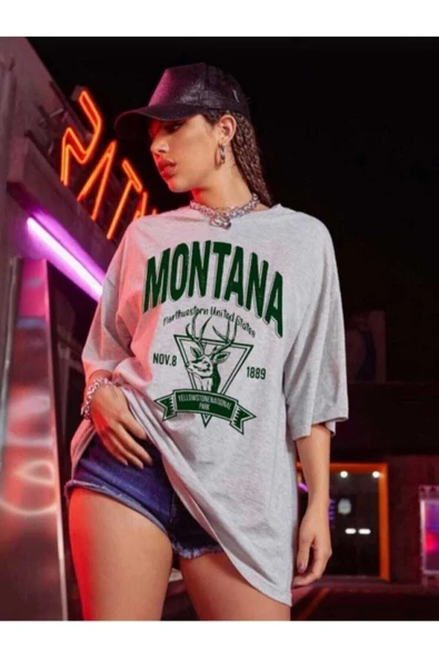 SMYRNA GİYİM Gri Montana T-shirt ürün görseli 1
