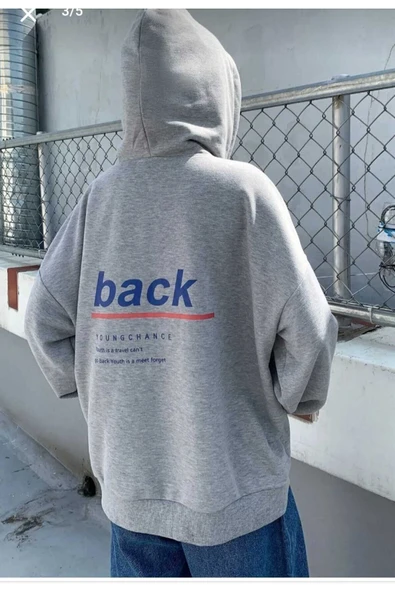 KOZİA OUTDOORS malkoçbey baskılı oversize unisex  swetşhirt ürün görseli 1