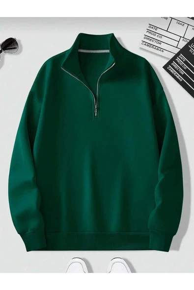 blackbonds unisex siyah sweatshirt oversize - Resim 10