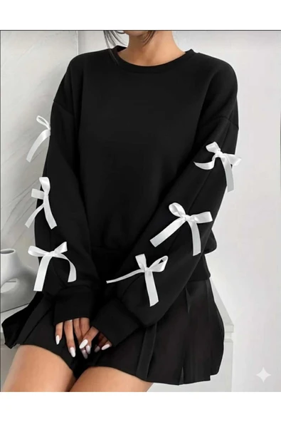 blackbonds kurdale Bisiklet Yaka Sweatshirt şık modern ürün görseli 1