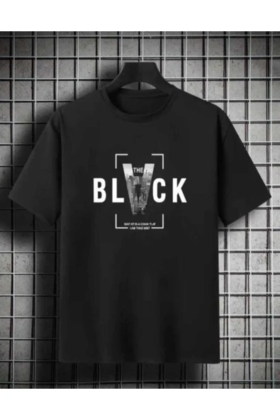 KOZİA OUTDOORS malkoçbey black baskılı oversize unisex basic o yaka t-şhirt ürün görseli 1