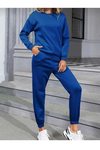 KOZİA OUTDOORS malkoçbey o yaka Eşofman Takımı Sweatshirt Jogger ürün görseli 1