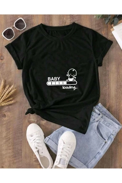 KOZİA OUTDOORS malkoçbey kadın baby loading... baskılı oversize basic t-şhirt ürün görseli 1