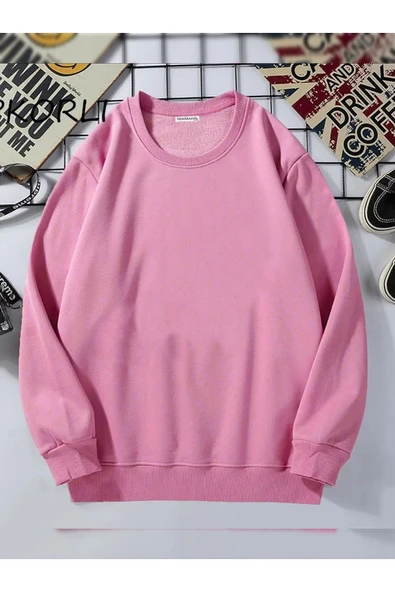 blackbonds unisex siyah sweatshirt oversize - Resim 3