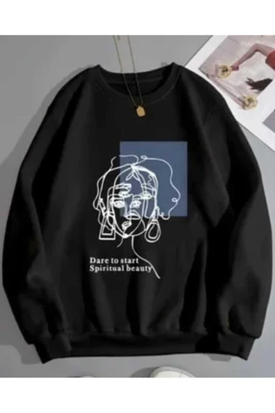 KOZİA OUTDOORS malkoçbey baskılı oversize unisex swetşhirt ürün görseli 1