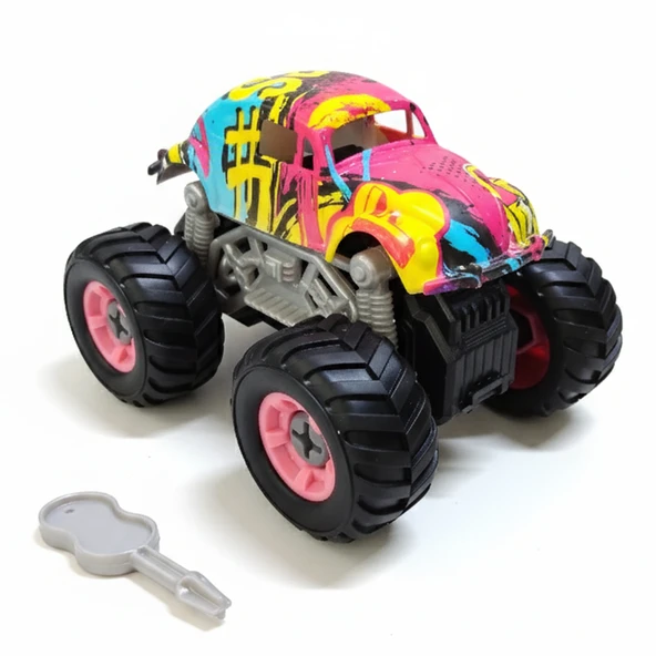 Monster Truck Sök Tak Grafitti Sürtmeli Master Araba Mor ürün görseli 1