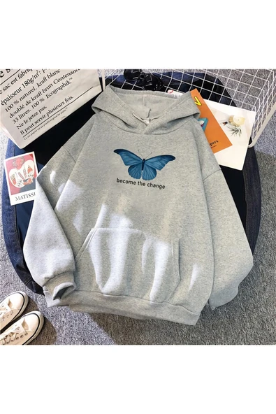blackbonds Kelebek Baskılı Sweatshirt Blckbnds ürün görseli 1