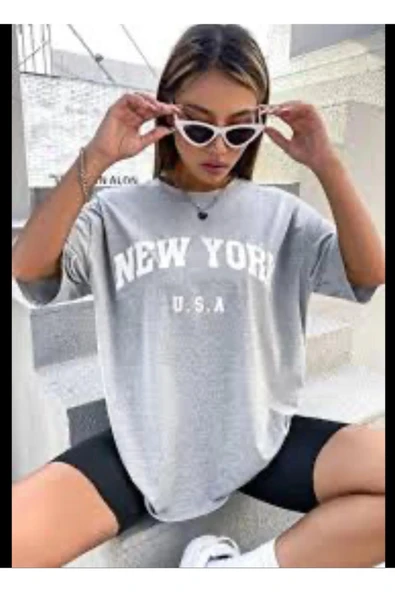 KOZİA OUTDOORS vengeance  newyork  baskılı oversize unisex t-şhirt ürün görseli 1