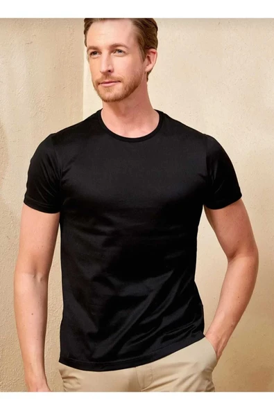 KOZİA OUTDOORS erkek siyah oversize t-şhirt ürün görseli 1