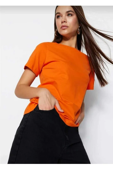 KOZİA OUTDOORS malşkocbey oranj oversize oyaka  t-şhirt ürün görseli 1