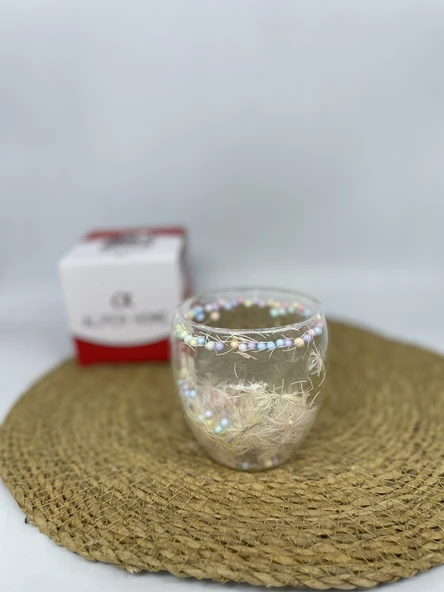 KUPA ÇİFT CİDARLİ ÇİÇEKLİ 250 ML ürün görseli 1