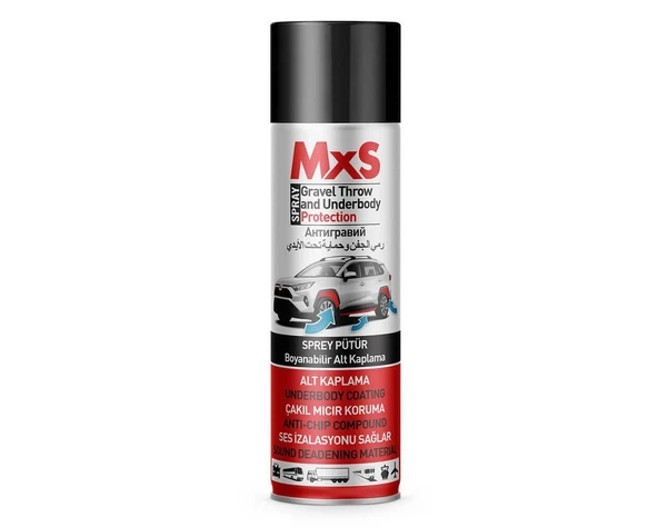 MXS Pütür Sprey Gri 500 ml ürün görseli 1