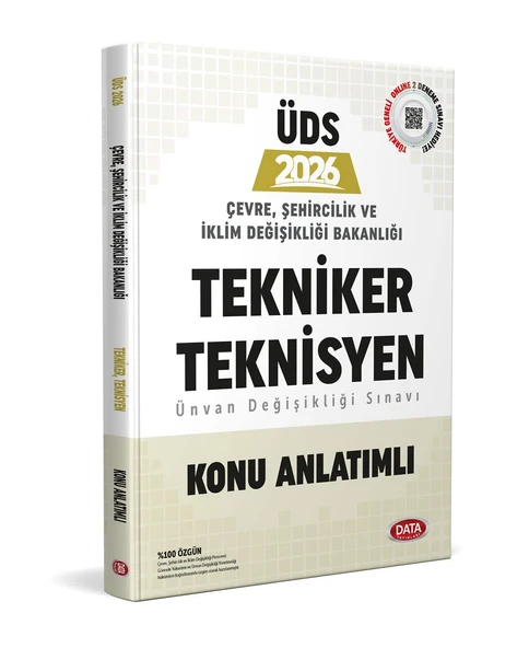 2026 Çevre Şehircilik ve İklim Değişikliği Bakanlığı Tekniker ve Teknisyen Ünvan Değişikliği Sınavı Konu Anlatımı Data ürün görseli 1