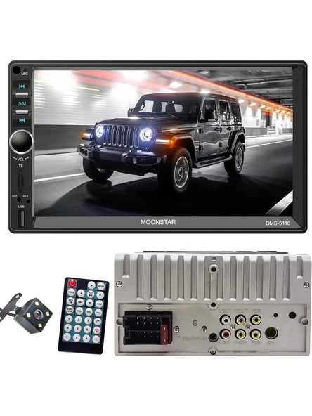 Moonstar Double Teyp 7" 4X45W Mirrorlink Bt/Usb/Sd/Fm/Aux Kameralı BMS-5110 ürün görseli 1