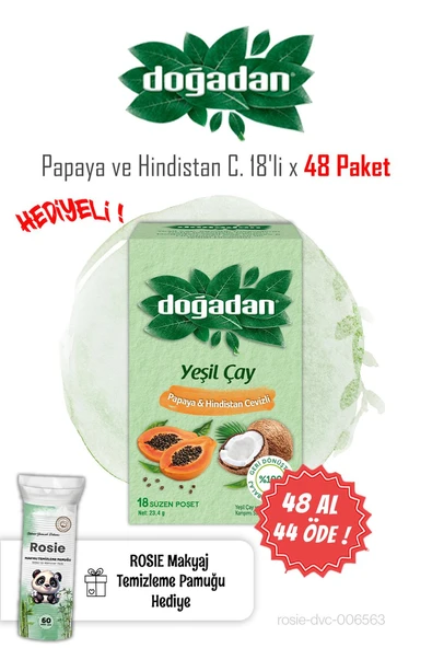 Doğadan 18'li Papaya ve Hindistan Cevizi 48 AL 44 ÖDE ve ROSIE ürün görseli 1