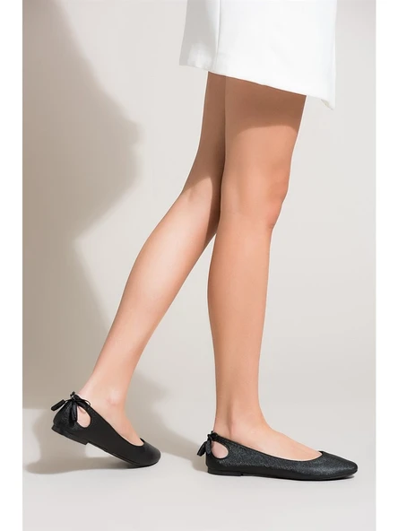 Fox Shoes Siyah Kadın Babet B290080109 ürün görseli 1