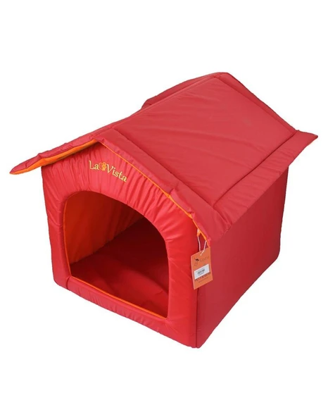 La Vista Dış Mekan Kedi ve KÜÇÜK Köpek Evi Kırmızı 40-45-45cm ürün görseli 1