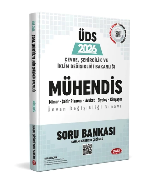 2026 GYS Çevre Şehircilik ve İklim Değişikliği Bakanlığı Mühendis Ünvan Değişikliği Sınavı Soru Bankası Data ürün görseli 1
