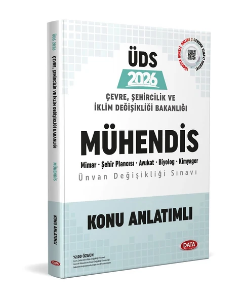 2026 GYS Çevre Şehircilik ve İklim Değişikliği Bakanlığı Mühendis Ünvan Değişikliği Sınavı Konu Anlatımlı Data ürün görseli 1