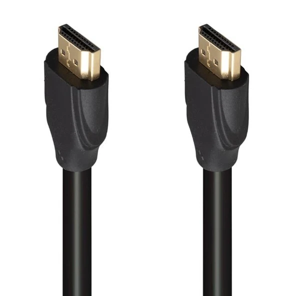 Fully G-507AS 1.5 Metre Düz Siyah Gold Uçlu HDMI Kablo ürün görseli 1