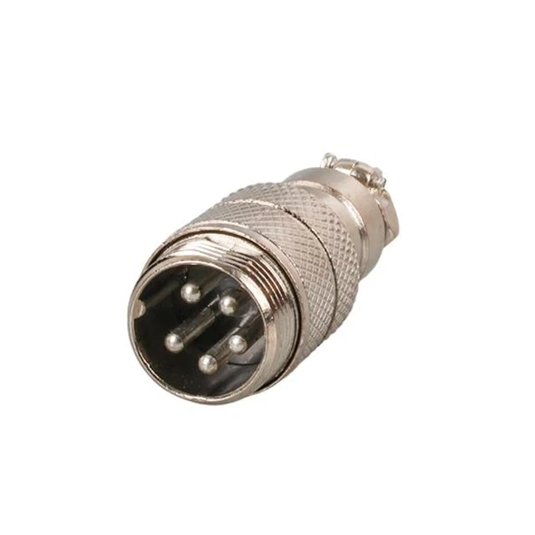 Mayk GX16-5 Pinli Metal Erkek Konnektör (M16 - 16mm) ürün görseli 1