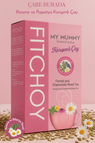 Fitchoy - Rezene & Papatya Çayı 90 gr x 45 Adet (Biberiye İlaveli) ürün görseli 1