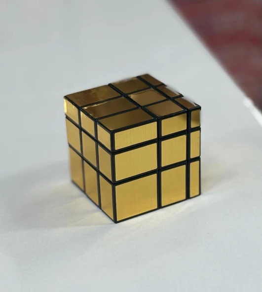 3x3x3 Mirror Sihirli Zeka Küpü Geometrik Asimetrik Sarı ürün görseli 1