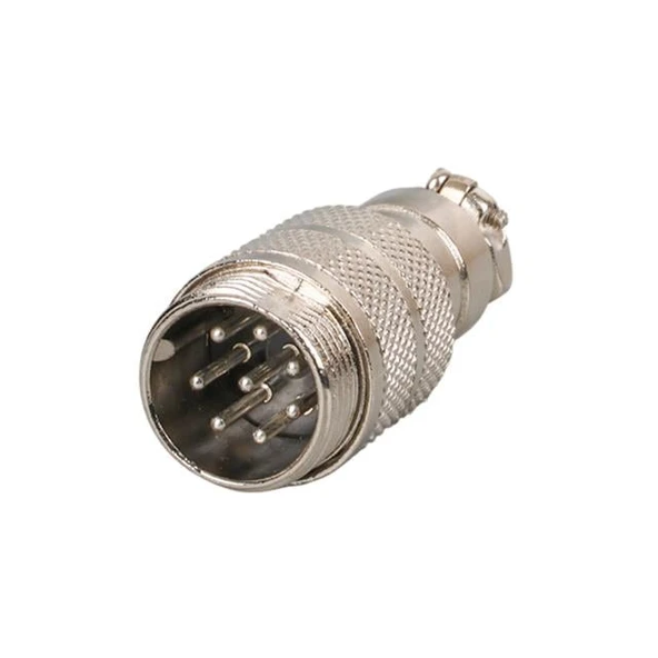 Mayk GX16-8 Pinli Metal Erkek Konnektör (M16 - 16mm) ürün görseli 1