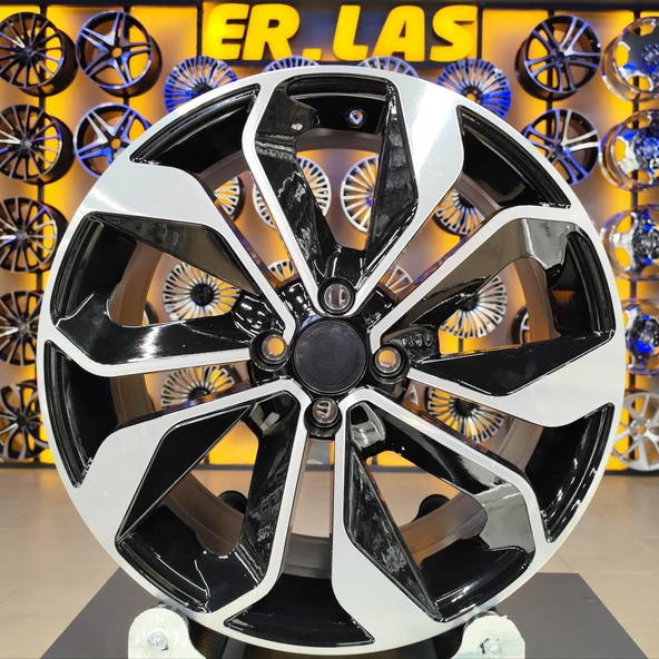 4 lü Takım SONİC 7702 7.5*17 4*100 ET35 73.1 BLACK JANT ürün görseli 1