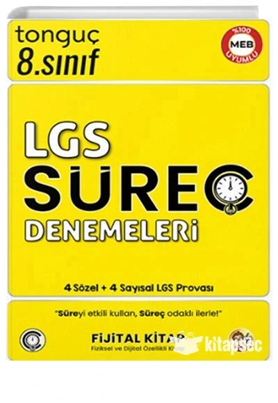 Tonguç 8.Sınıf Lgs Süreç İzleme Denemeleri ürün görseli 1