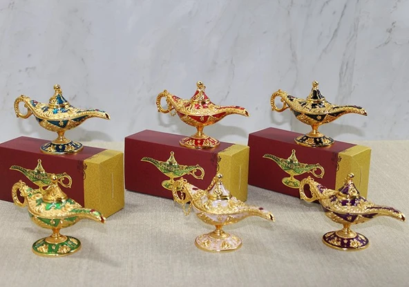 Mineli Metal Alaaddin Lambası Model 4 ürün görseli 1